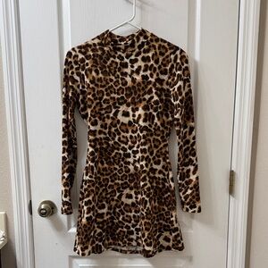 Reformation Leopard Print Mini Dress